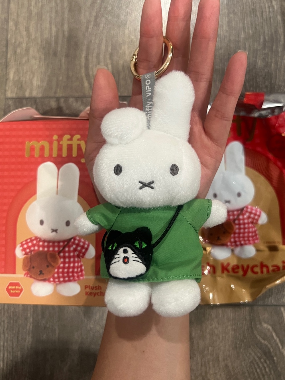 Brand NEW VIPO Miffy plush key chain blind box - Dan